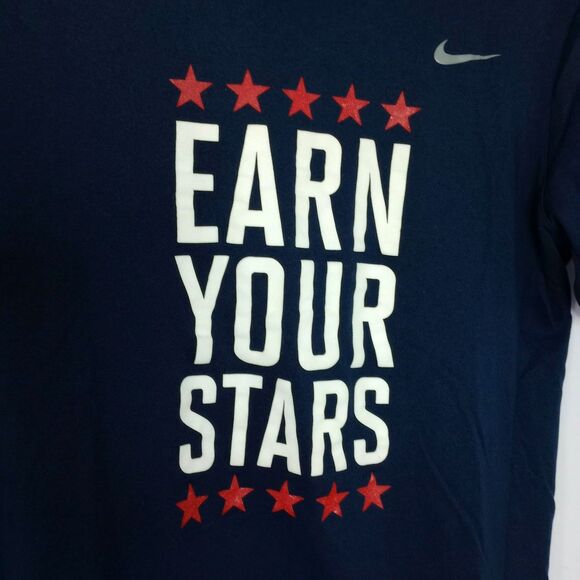 Nike Men's Dri-Fit USA Football Short Sleeve T Shirt Tee Navy Rare sz: Large - Picture 3 of 7